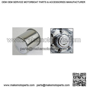 Stainless Steel 3.125" O.D. Wheel Center Cap