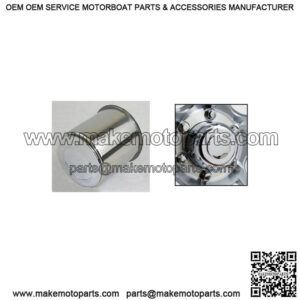 Stainless Steel 3.25" O.D. Wheel Center Cap