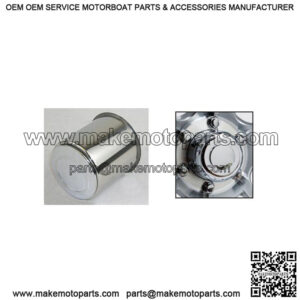 Stainless Steel 4.25" O.D. Wheel Center Cap