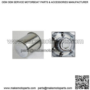 Stainless Steel 4.90" O.D. Wheel Center Cap