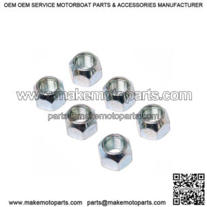 Trailer Lug Nuts (6 Pack) 1/2" Thread,