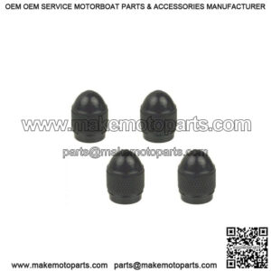 Hopkins Aluminum Valve Stem Caps, Black