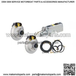 12" Vented Cap Style GalvX Complete Disc Brake Kit w/ Vortex Hubs