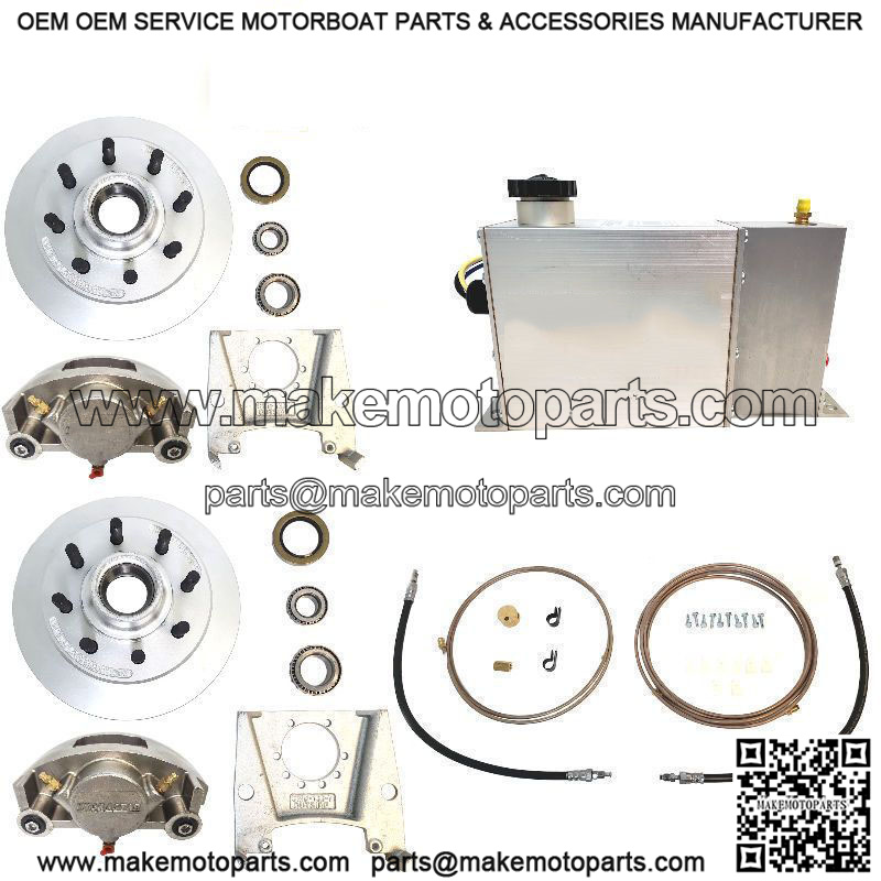 Comp. S.A. 13" Dac. Disc Brake Kit w/ SS Caliper, 5/8" Studs, 7k