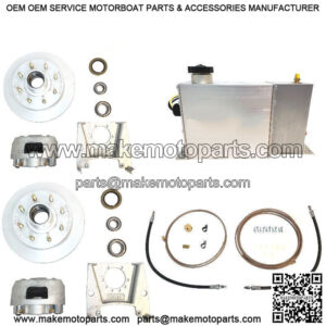 Complete Single Axle 13" Dacromet Disc Brake Kit, 7k