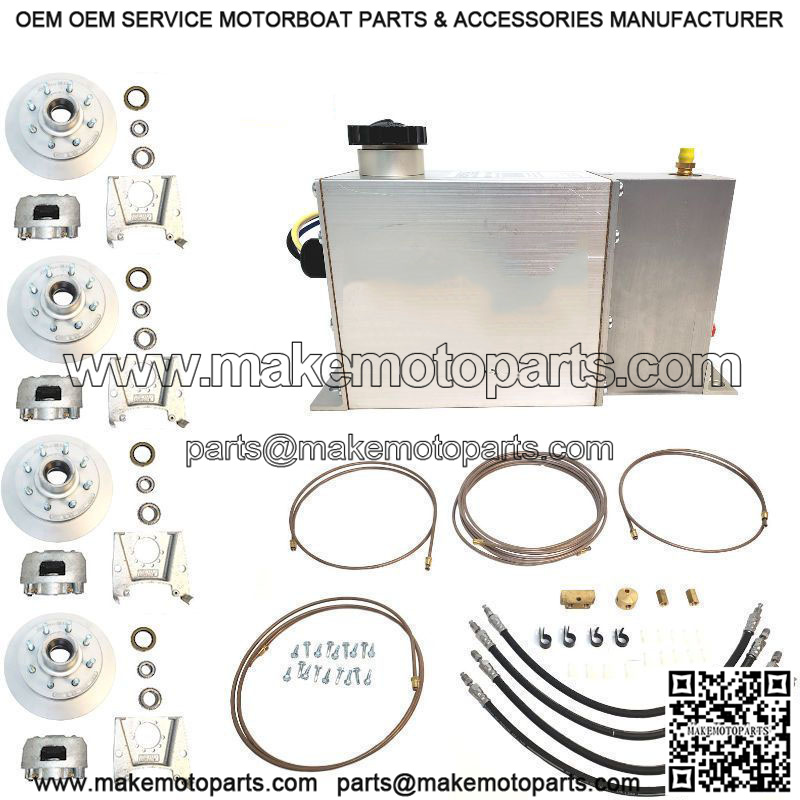 Complete T.A. 13" Dac. Disc Brake Kit w/ 9/16" Studs, 7k