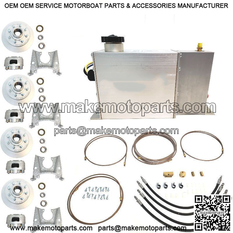 Complete T.A. 13" Dac. Disc Brake Kit w/ 9/16" Studs, 8k