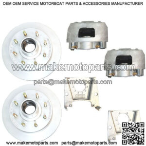 Single Axle 13" Dacromet Disc Brake Kit, 7k