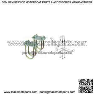 Zinc Tie Plate Kit for 1-3/4" Round Trailer Axle