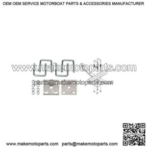 Zinc Tie Plate Kit for 2" Square Trailer Axle