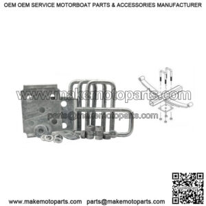 Galvanized Tie Plate Kit for 2" Square Trailer Axle