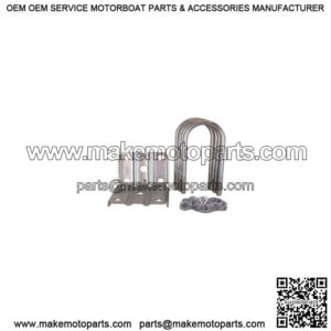 Tie Plate Kit for 3" Round Trailer Axle, Zinc Plated