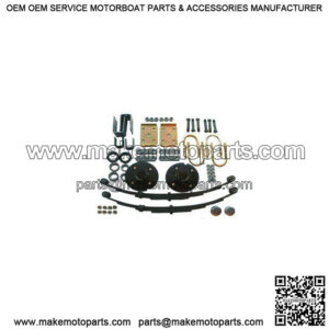 2200 lb. Leaf Spring Suspension Kit w/4-Lug Hubs