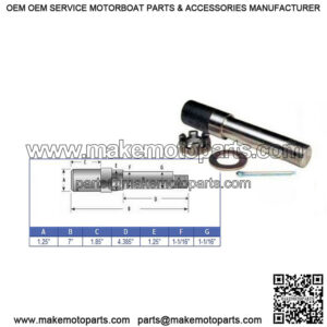 Trailer Axle Spindle for 1-1/16" x 1-1/16" Wheel Bearings