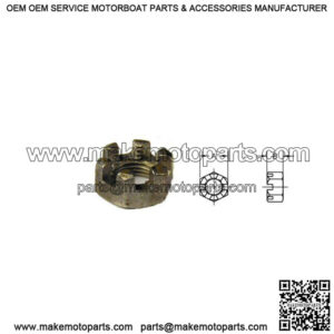 3/4" - 16 Slotted Axle Spindle Nut