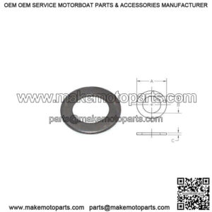 Round Metal Washer for 1" O.D. Spindle,
