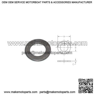 Heavy Duty Round Metal Spindle Washer, 1" I.D.