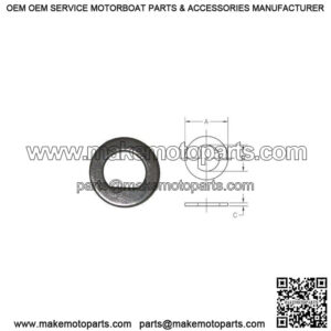 3/4" ID Spindle Washer - 'D' Shape