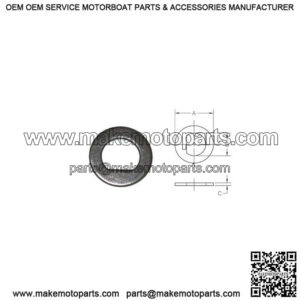 1" ID Spindle Washer - 'D' Shape