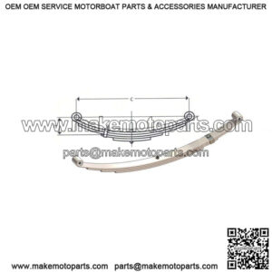 19.92" Double Eye Leaf Spring (4 leaves / 1290 lb.)
