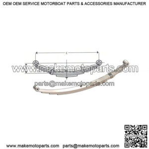 23.50" Double Eye Leaf Spring (3 leaves / 1000 lb.)