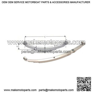 23.50" Double Eye Leaf Spring (4 leaves / 1,500 lb.)