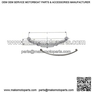 25.25" Double Eye Mono-Leaf Spring ( 3000 lb.)
