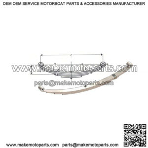 25.25" Double Eye Leaf Spring (4 leaves / 2500 lb.)