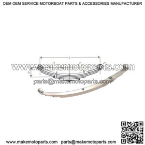 25.25" Double Eye Leaf Spring (5 leaves / 3000 lb.)