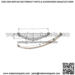 26" Double Eye Leaf Spring (3 leaves / 690 lb.)