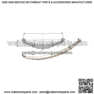 27" Double Eye Leaf Spring (3 leaves / 1000 lb.)