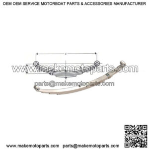 27" Double Eye Leaf Spring (5 leaves / 2250 lb.)