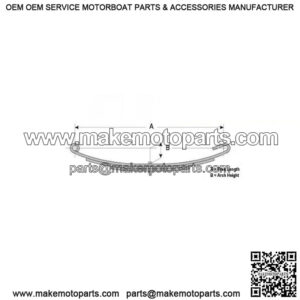 22" Open Eye Slipper Trailer Leaf Spring (5 leaves)