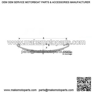 26.25" C-Hook Leaf Spring (3 leaves / 1,475 lb.)