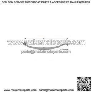 25" Hook End Slipper Leaf Spring (5 leaves)