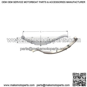 32" Slipper Leaf Spring (2 leaves / 600 lb.)