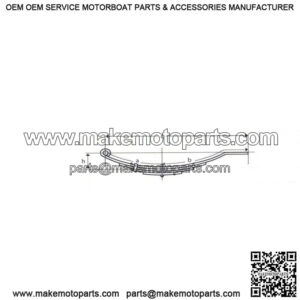 22-1/2" Slipper Leaf Spring (4 leaves / 1,000 lb.)