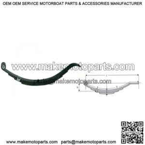 24-1/2" Flat End Slipper Leaf Spring (4 leaves / 1,000 lb.)