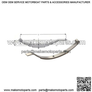 24.5" Flat End Slipper Leaf Spring (3 leaves / 1653 lb.)