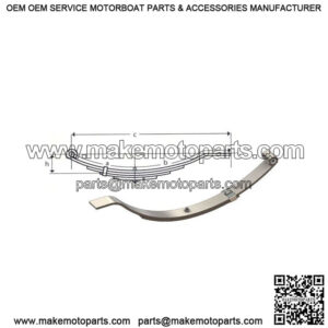 30" Flat End Slipper Leaf Spring (4 leaves / 1837 lb.)