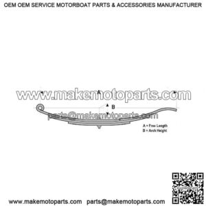 30" Slipper Leaf Spring (5 leaves / 2400 lb.)