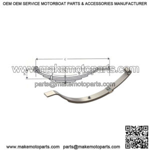 30" Flat End Slipper Leaf Spring (6 leaves / 3,000 lb.)