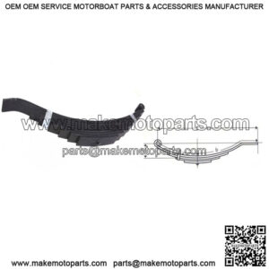 29-1/2" Flat End Slipper Leaf Spring (8 leaves / 4000 lb.)