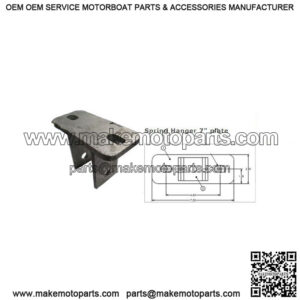 Galvanized Bolt-On Spring Hanger, 7" Plate