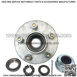 - KNOTT Galvanized Trailer Hub, 1-3/8"