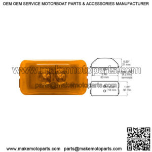 LED Amber Clearance Marker Light