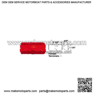 Red Clearance Marker Light