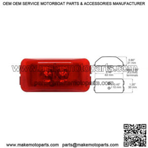 LED Red Clearance Marker Light
