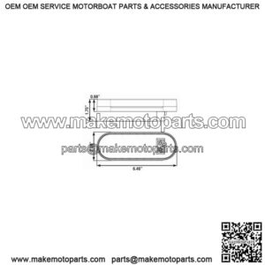 LED 6" Oval Red Tail Light Kit