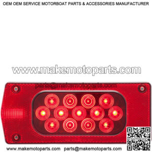 LED Left Hand Over 80" Wide Aero Pro Trailer Tail Light